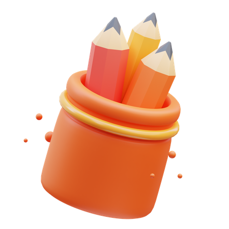 Pencil Case 3D Icon