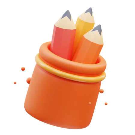Pencil Case  3D Icon