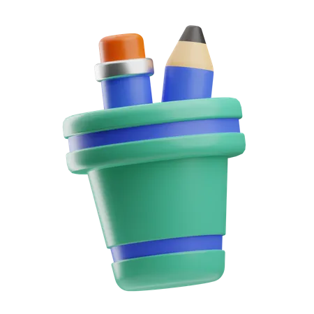 Pencil Case  3D Icon