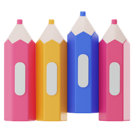 Pencil color  3D Icon