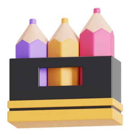 Pencil color  3D Icon