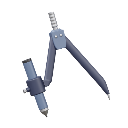 Pencil Compass  3D Icon