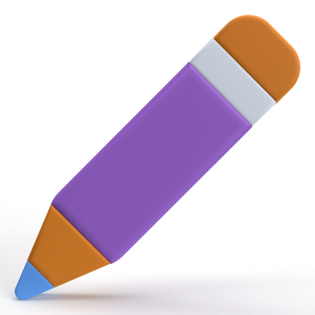 Pencil Crayon  3D Icon