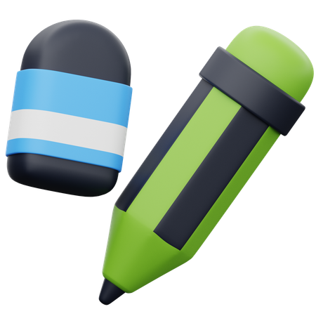 Pencil Eraser  3D Icon