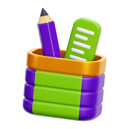 Pencil holder  3D Icon