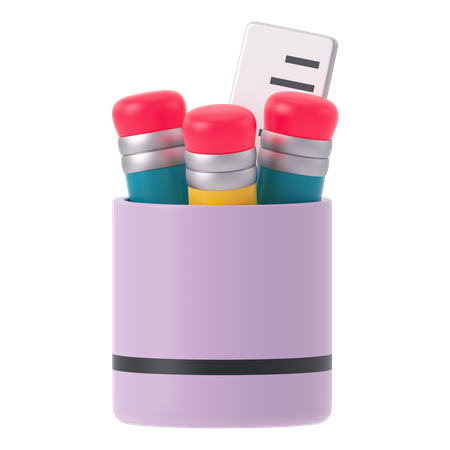 Pencil Holder  3D Icon