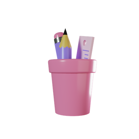 Pencil Holder  3D Icon