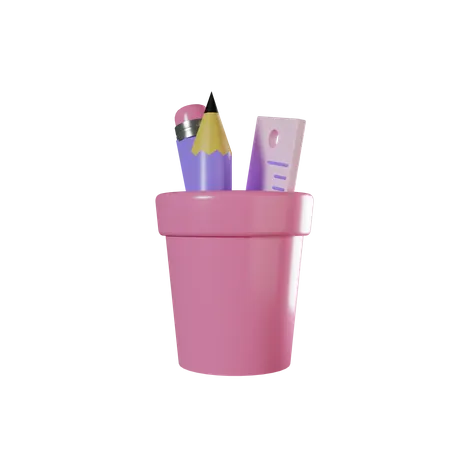 Pencil Holder  3D Icon