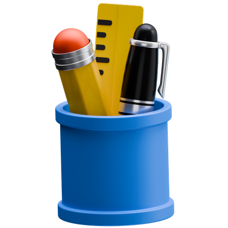 Pencil Holder  3D Icon