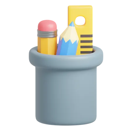 Pencil Holder  3D Icon