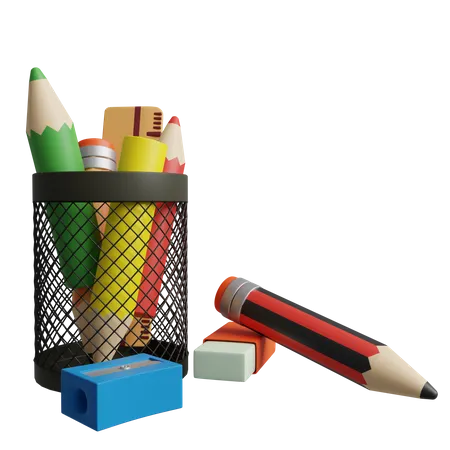 Pencil Holder  3D Icon