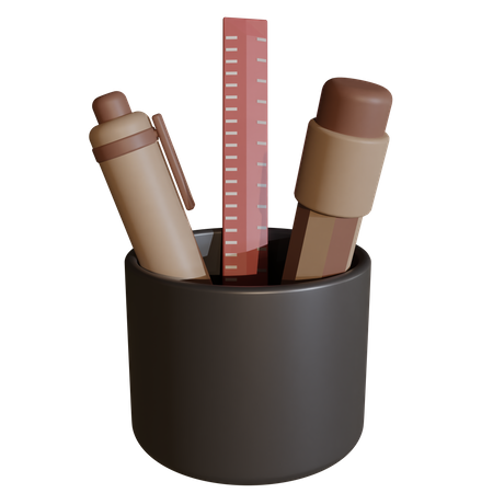 Pencil Holder  3D Icon