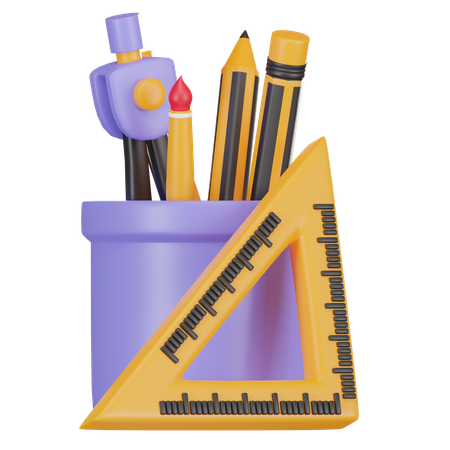 Pencil Holder  3D Icon