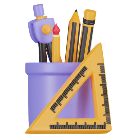 Pencil Holder  3D Icon