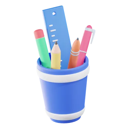 Pencil Holder  3D Icon