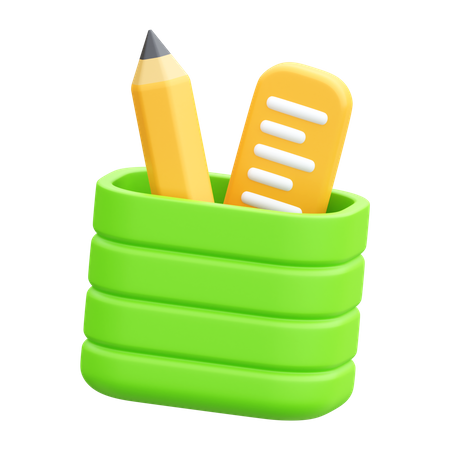 Pencil Holder  3D Icon