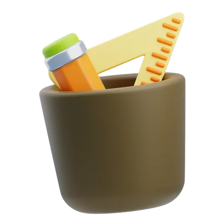 Pencil Holder  3D Icon