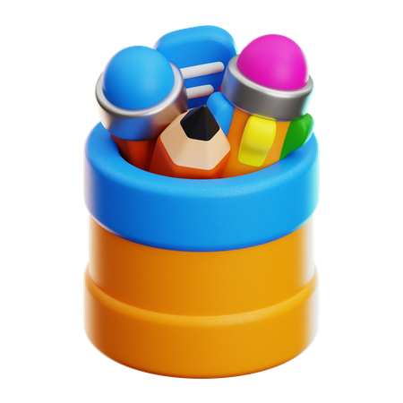 Pencil Holder  3D Icon