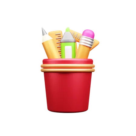 Pencil Holder  3D Icon