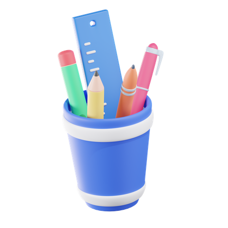 Pencil Holder  3D Icon