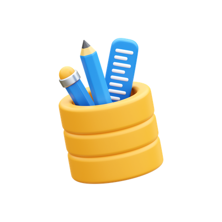 Pencil Holder  3D Icon