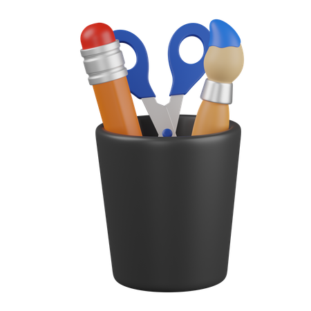 Pencil Holder  3D Icon