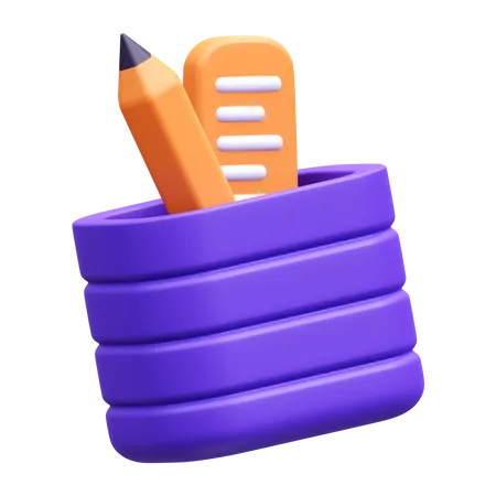 Pencil Holder  3D Icon