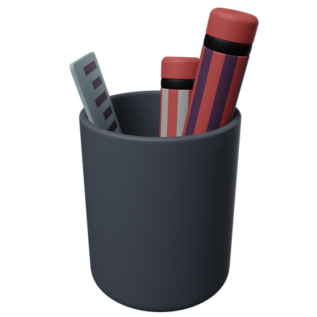 Pencil Holder  3D Icon