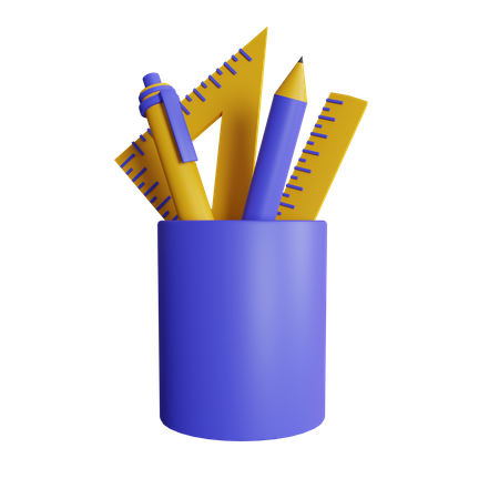 Pencil Holder  3D Icon