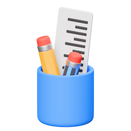 Pencil Holder  3D Icon