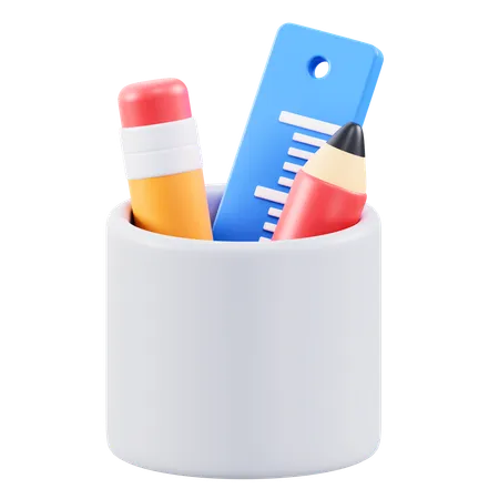 Pencil Holder  3D Icon