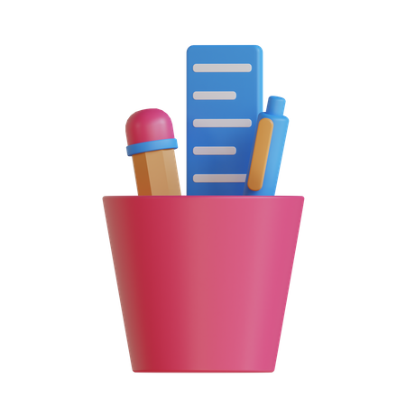 Pencil Holder  3D Icon