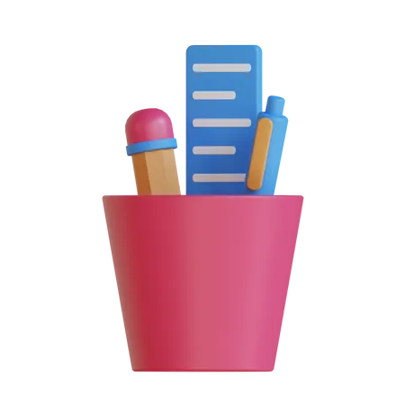 Pencil Holder  3D Icon