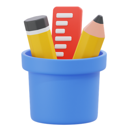 Pencil Holder  3D Icon