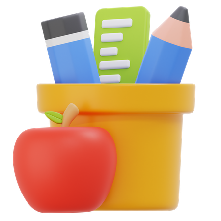 Pencil Holder  3D Icon