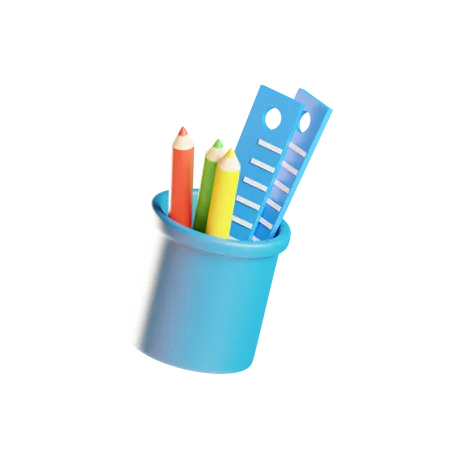 Pencil Holder  3D Icon