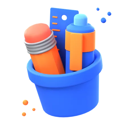 3 D Pencil Holder Illustrations Render Of Stylish And Practical Pencil Holder Icon Designs Perfect For Organizing And Storing Your Pencils Pens And Art Supplies Enhance Your Workspace And Creativity With Our Meticulously Crafted Pencil Holder Designs 3D Icon