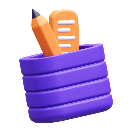 Pencil Holder  3D Icon