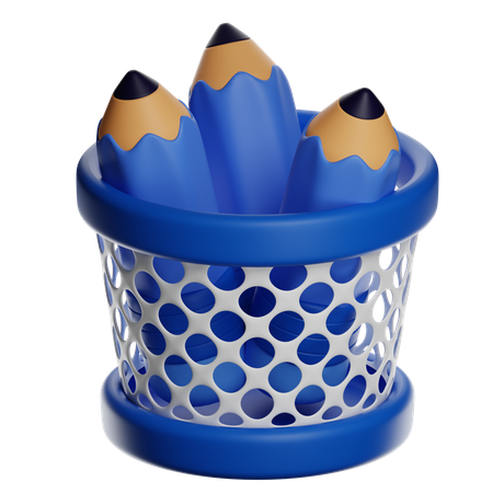 Pencil Pot  3D Icon