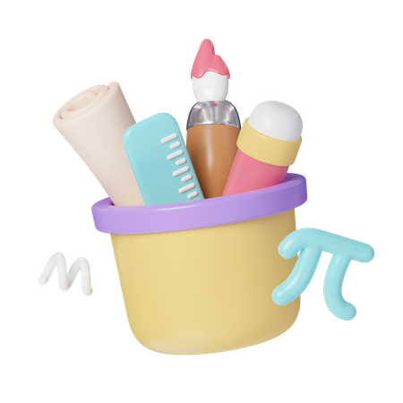 Pencil Pot  3D Icon