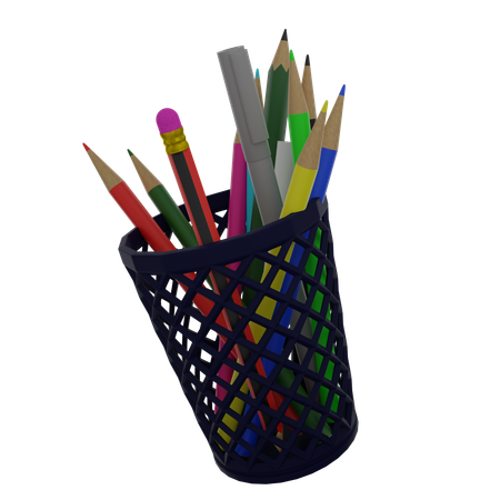 Pencil Pot  3D Icon