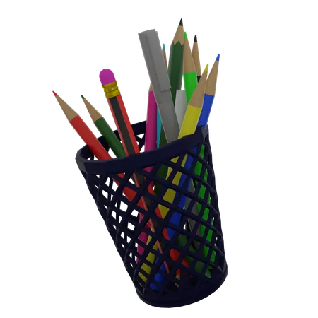 Pencil Pot  3D Icon