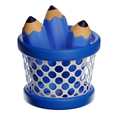 Pencil Pot  3D Icon