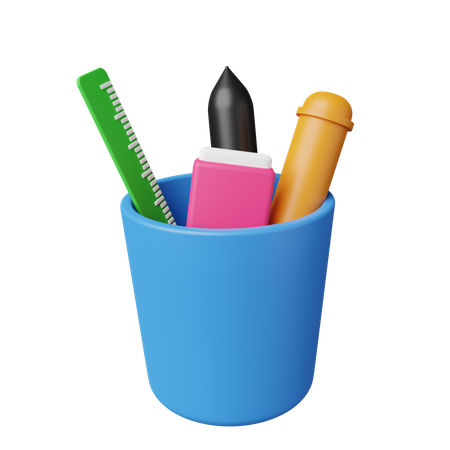 Pencil Pot  3D Icon