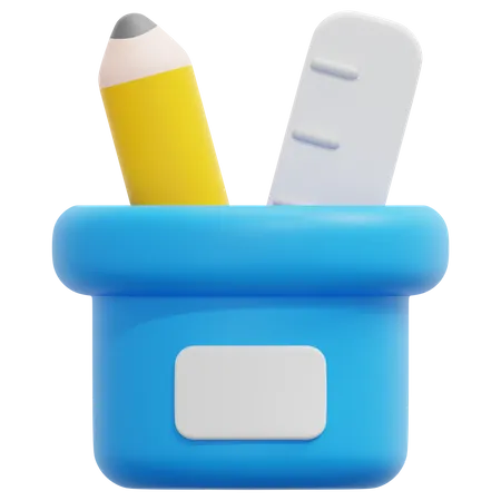Pencil Pot  3D Icon