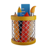 pencil rack 3d logo