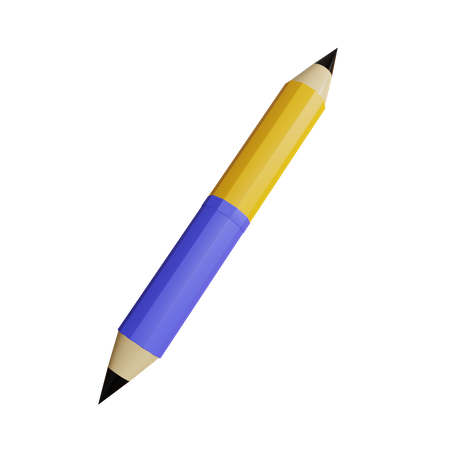 Pencil Two Side  3D Icon