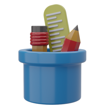 Pencile Case  3D Icon