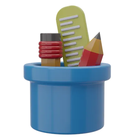 Pencile Case  3D Icon