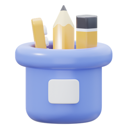 Pencile Case  3D Icon